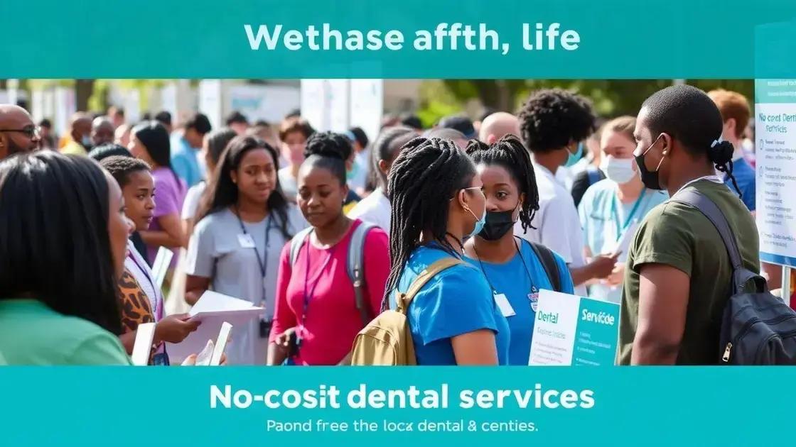 How to find local no-cost dental care