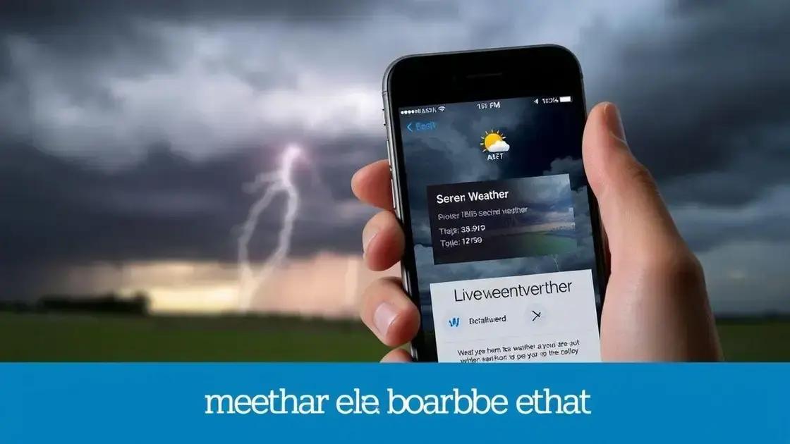 How to get real-time weather alerts