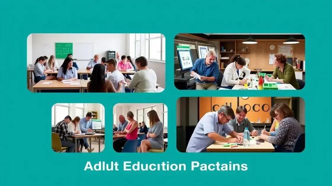 Types of adult education programs available Types of adult education programs available